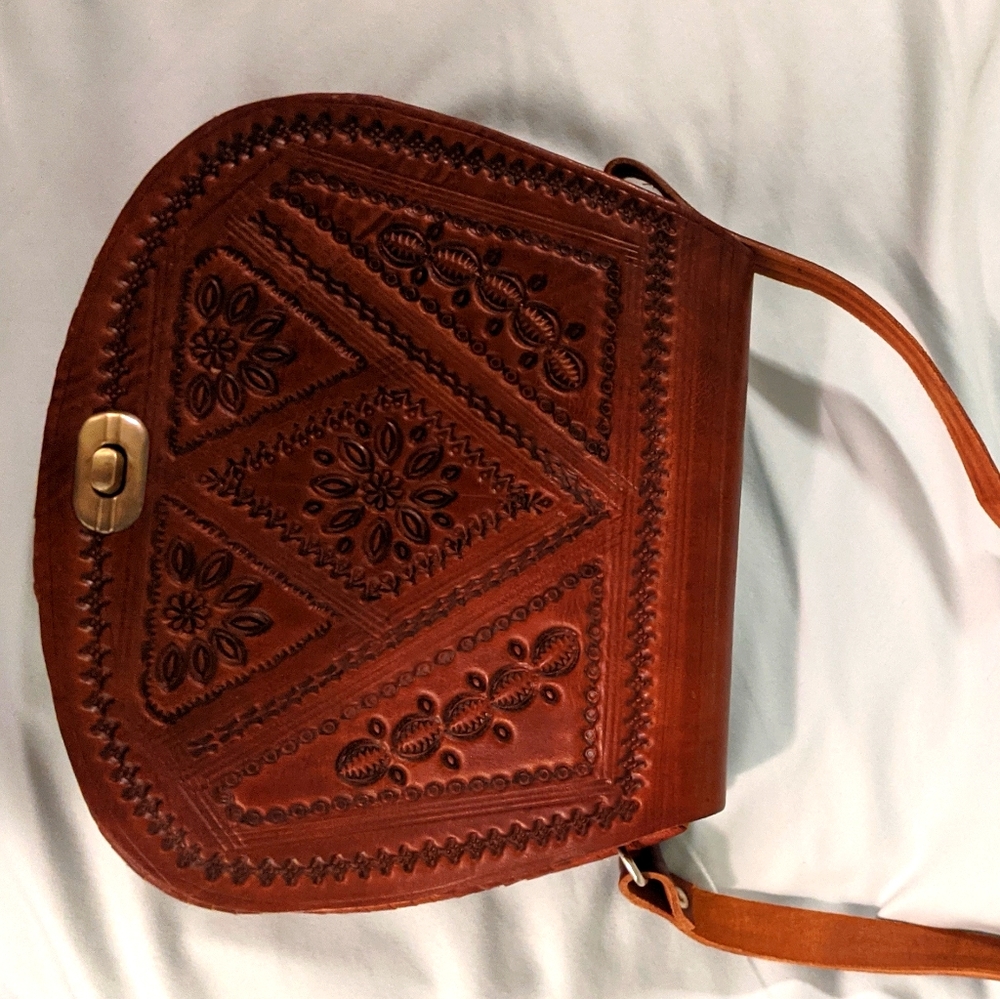 Leather crossbody